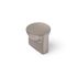 Bouton de meuble rond nickelé mat brossé diamètre 25 mm REI