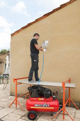 Compresseur 100 l 3 HP fonte courroie MECAFER