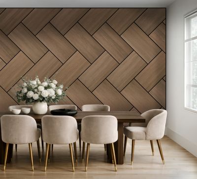 Panneau acoustique mural chêne foncé - 8 x 400 x 800 mm - LEITL