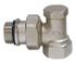 Coude de réglage de radiateur nickelé femelle 15/21 (1/2) SOMATHERM