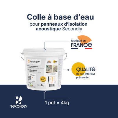 Colle pour panneaux d'isolation acoustique Simfofit seau de 4 kg - SECONDLY