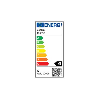 Ruban LED 1m prêt à l'emploi blanc froid avec interrupteur 6W 12V GEFOM