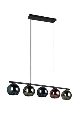 Suspension E14 Sheldon verre multicolore 5x10W - REALITY
