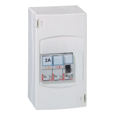Coffret électrique pré-équipé 4 modules pour chauffe-eau jour/nuit - LEGRAND