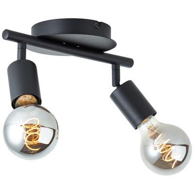Réglette TIFFANY E27 2x28W noir - BRILLIANT