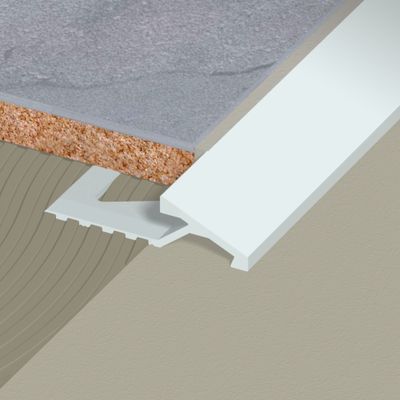 Arrêt de transition 10 mm aluminium anodisé naturel 2,50 m DINAC