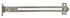 Coulisseaux à glissière acier nickelé longueur 200 mm par 2 CIME
