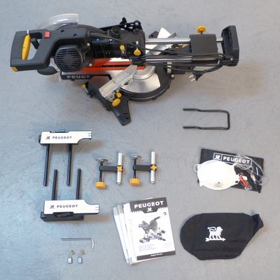Scie à onglet radiale double inclinaison 1 600 W EnergySaw-254SB - PEUGEOT