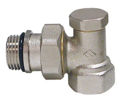 Coude de réglage de radiateur nickelé femelle 15/21 (1/2) SOMATHERM