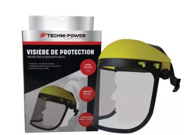 Visière de protection grillagée pour débroussaillage TECHNI-POWER