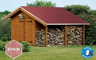 Bardeau de couverture LIZY GARDEN ROLL rouge en rouleau l.0.5 m x L.5 m SOPREMA