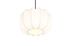 Suspension E27 Ø25 cm Madeline blanc 10W - CASALUM