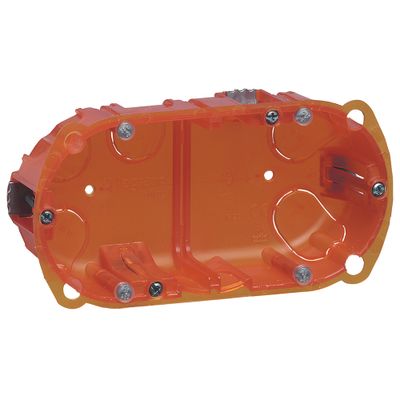 Boîte d'encastrement multimatériaux 2 postes 67x50mm - Batibox LEGRAND