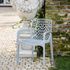 Fauteuil de jardin Gruvyer blanc en résine GRANDSOLEIL