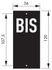 Plaque signalétique lettre Bis à visser 56 x 130 mm noir THIRARD