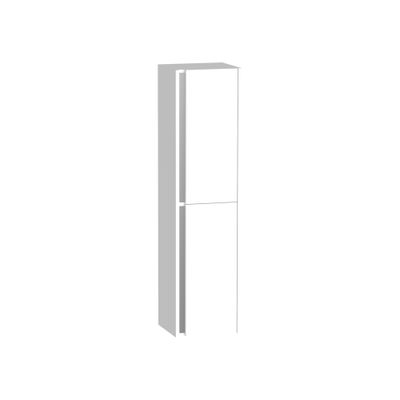 Colonne de salle de bains Thana 2 portes L35 x H140 x P32 cm panneau de particules blanc