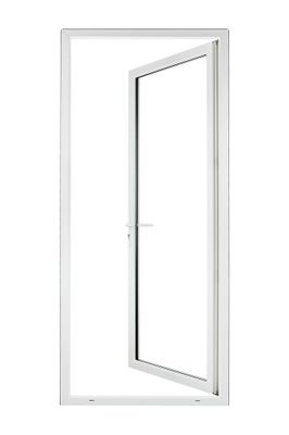 Porte-fenêtre PVC blanc 1 vantail tirant gauche H.205 x l.80 cm CLOSY
