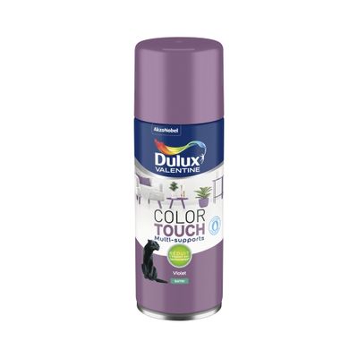 Bombe de peinture Color Touch violet satin 400 mL - DULUX VALENTINE