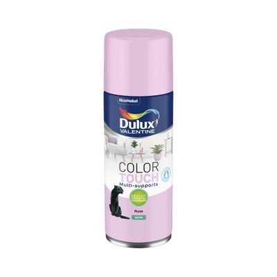 Bombe de peinture Color Touch rose satin 400 mL - DULUX VALENTINE