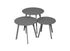 Table basse de jardin MASSAI acier graphite ø 40 cm, Livraison à domicile incluse - PROLOISIRS