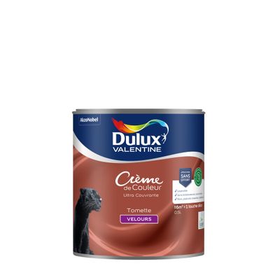 Peinture crème de couleur Tomette velours 0,5L - DULUX VALENTINE