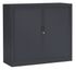 Armoire monobloc avec portes rideaux anthracite 100 x 120 x 43  - SNOR