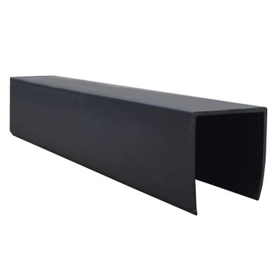 Profil de finition en U pour clôture P-MEX gris anthracite L 1,75 m - 21 x 30 mm - MOREY