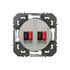 Prise haut-parleur encastrable double Aluminium - Dooxie LEGRAND
