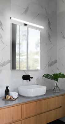 Applique salle de bain BAHIA noir 60 cm LED IP 44 9W - ARLUX