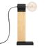 Lampe à poser E27 Bailrigg bois et noir 40W - EGLO