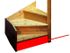 Contremarches 1/4 tournant pour escalier en kit Jura par 3 SOGEM