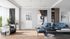 Bloc-porte aluminium blanc style Atelier H.204 x l.93 cm avec vitrage verre clair poussant droit - OPTIMUM