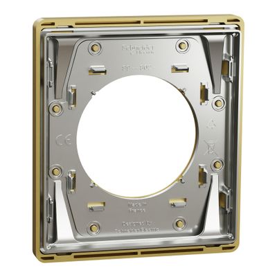 Plaque de finition 1 poste Odace 2025 Architecte effet laiton - SCHNEIDER ELECTRIC