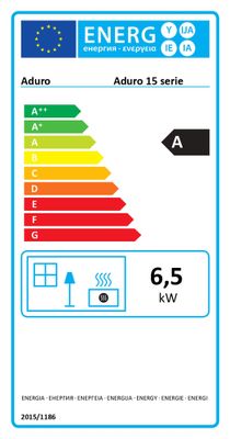 Poêle à bois étanche 6.5 kW Aduro 15 Lux ADURO