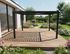Pergola bioclimatique aluminium PER4030BI gris 11,9 m², Livraison à domicile incluse - HABRITA