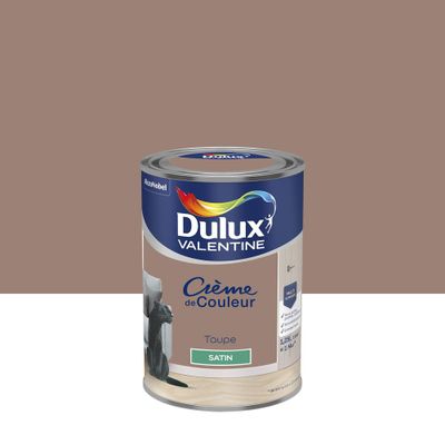 Peinture crème de couleur satin taupe 1,25 L- DULUX VALENTINE