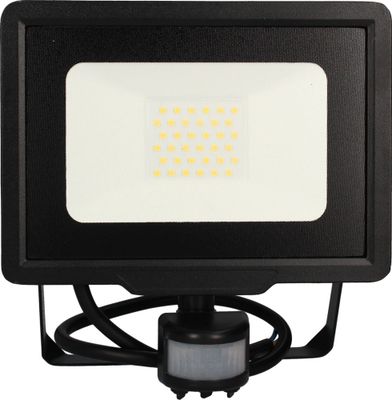 Projecteur extérieur LED détecteur de mouvements Kali noir IP44 2550 lumens blanc neutre - ARLUX