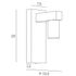 Applique E27 Lore noir, bois et laiton 15W - COREP