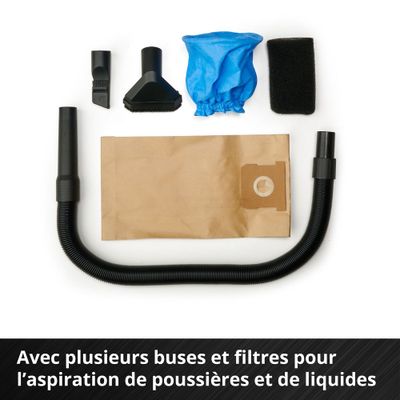 Aspirateur eau et poussières TE-VC 18/10 Li-Solo cuve 10l avec batterie 4Ah et chargeur EINHELL