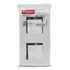 Plaque avec support verticale 2 x 2 modules finition blanche Mosaic LEGRAND