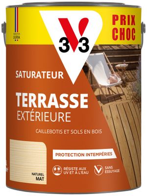 Saturateur pour terrasses naturel mat 5 L V33