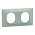 Plaque de finition 2 postes horizontal sauge - Ovalis SCHNEIDER ELECTRIC