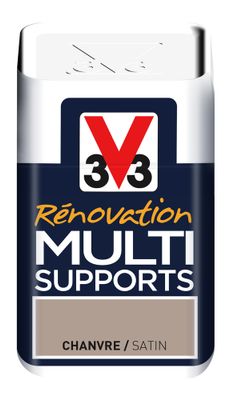 Peinture de rénovation multisupports finition satinée chanvre 75 ml V33