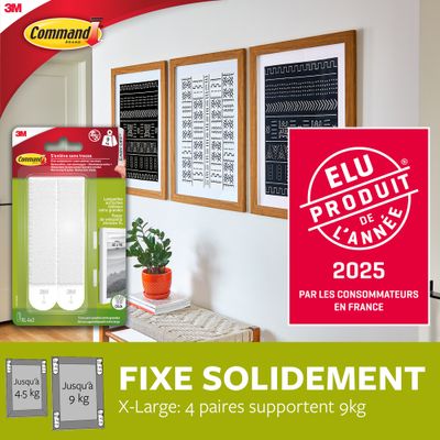 Languettes accroches tableaux XL par 8 3M