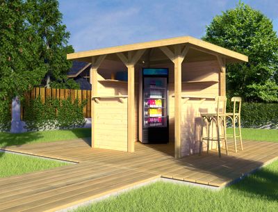 Tonnelle -  657 T.1 avec parois - 263 x 120 cm Livraison gratuite domicile WEKA