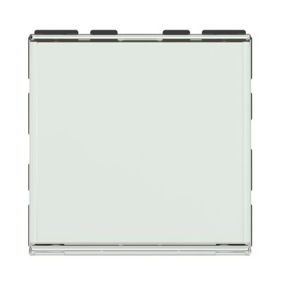 Bouton poussoir encastrable avec porte-étiquette 2 modules Blanc - Mosaic LEGRAND