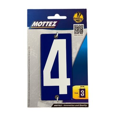 Plaque numéro de maison 4 MOTTEZ