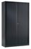 Armoire monobloc avec portes rideaux anthracite 198 x 120 x 43 - SNOR