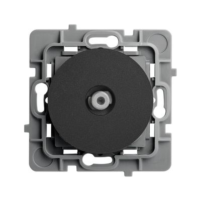 Prise TV type F noir Casual Evo - DEBFLEX