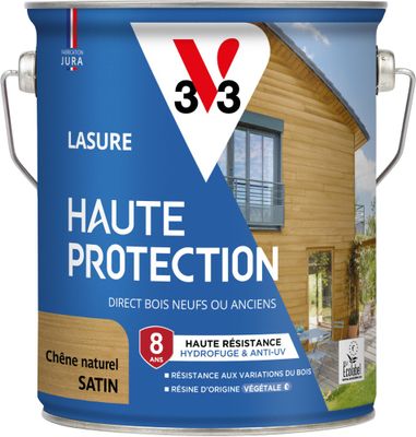 Lasure Haute Protection 8 ans satin chêne naturel  2,5 L - V33